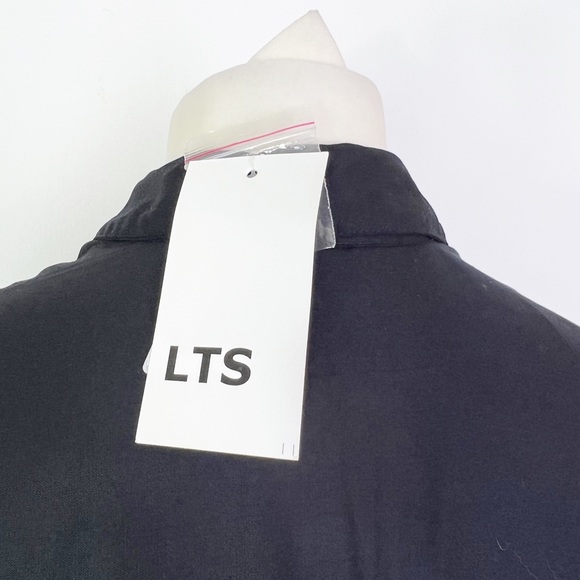 Long Tall Sally Black Short Sleeve Tiered Buffet Button Front Dress UK Size 12 - Picture 6 of 7